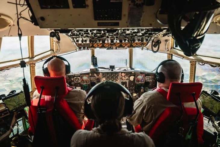 orman yangınına müdahale etmeye giden itfaiye uçağı pilotları