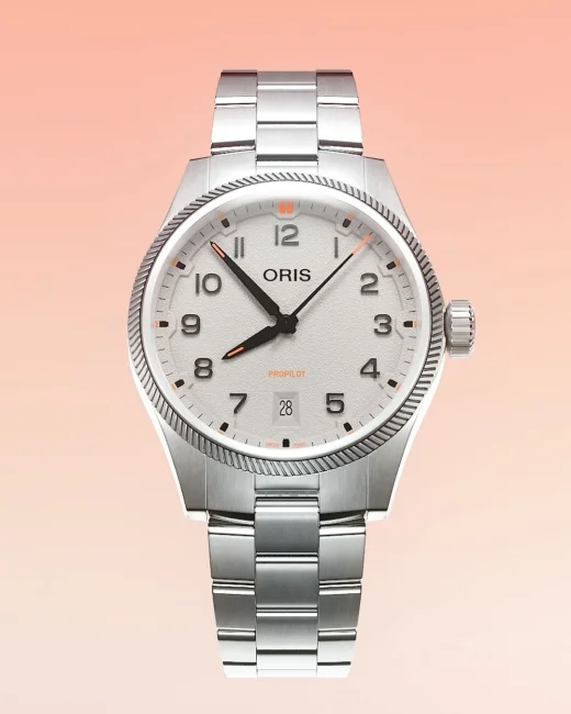 Oris ProPilot Date otomatik mekanizmalı çelik erkek kol saati