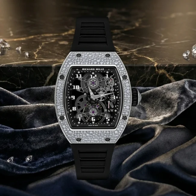 Richard Mille RM 17-01 tourbillon mekanizmalı pırlantalı erkek kol saati