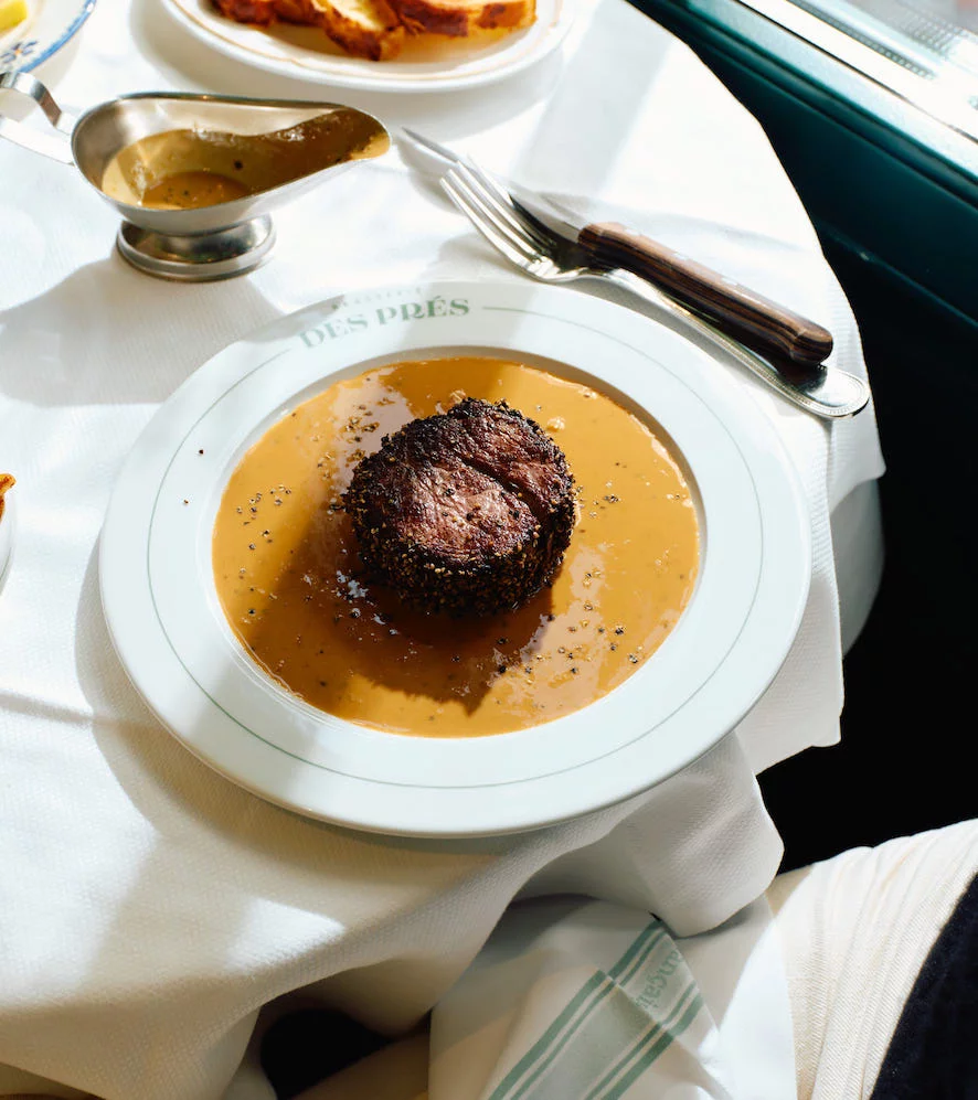 Brasserie des Prés'da imza bir et tabağı