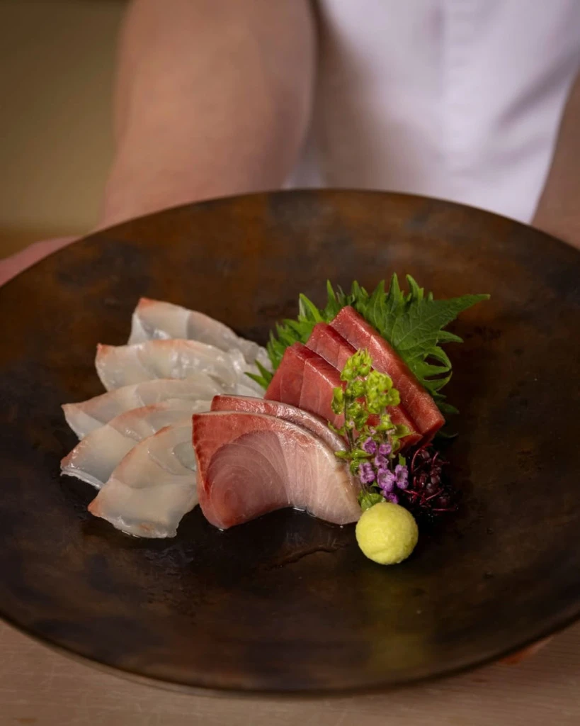 Hotel Okura Amsterdam, fine dining bir balık tabağı