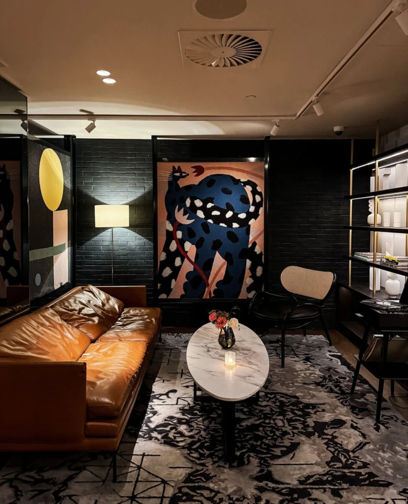 Kimpton De Witt Hotel Amsterdam, özel tasarım suit oası - iç salonu