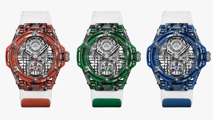 Hublot Big Bang Tourbillon Novak Djokovic GOAT Edition Novak Djokovic iş birliği kompozit malzeme erkek kol saati