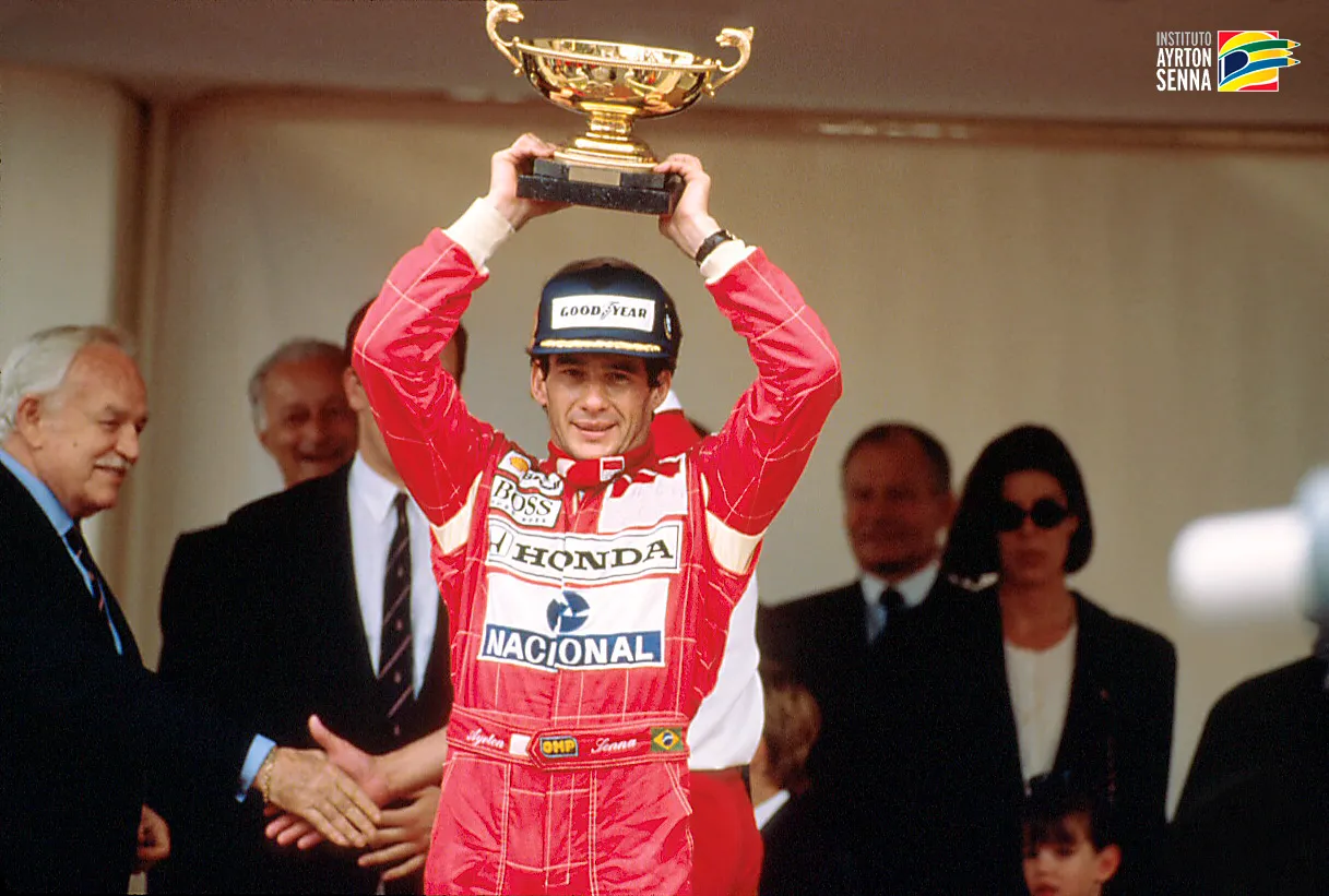 Ayrton Senna 1992 Monaco Grand Prix’sinde yarış aracıyla