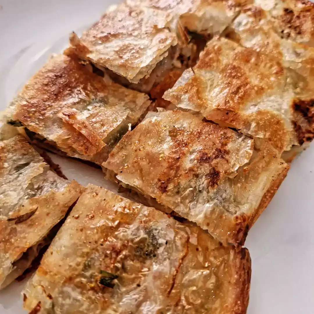 Börekçi Tevfik'in meşhur çıtır kıymalı börekleri.