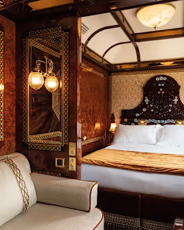 venice simplon orient-express, yatak odasından manzara