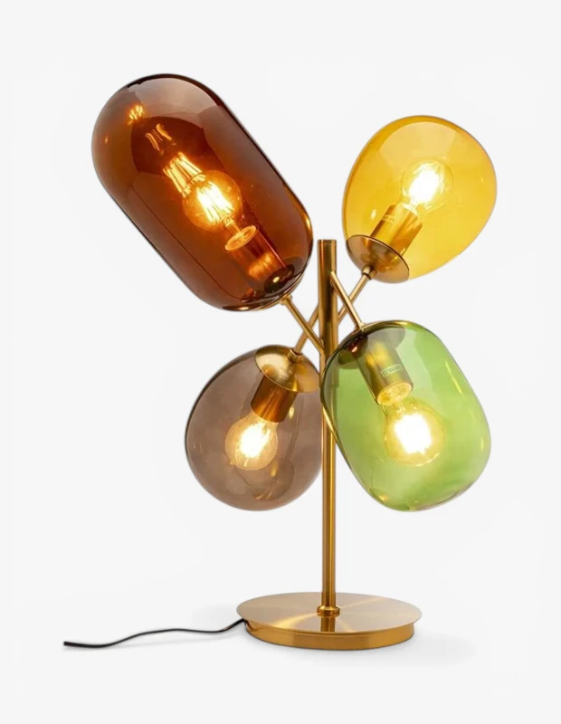Kış bahçesi aydınlatması için Kare Design Balloon Dance renkli masa lambası