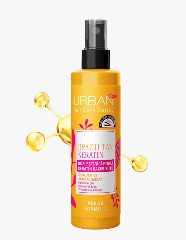 Marka Adı: Urban Care
Ürün Cinsiyeti: Belirtilmemiş
Ürün Tipi: Saç Bakım Sütü
Ürün Sezonsallığı: Belirtilmemiş
Ürün Çeşidi: Brezilya Keratinli, Düzleştirici Etkili
Ürün Özellikleri: Kuru, mat ve kabaran saçlar için özel olarak formüle edilmiş bu Brezilya Keratinli bakım sütü, saça düzleştirici etki kazandırır ve aynı zamanda güçlendirici bakım sunar. Saçlara yumuşaklık ve parlaklık verirken, 230°C'ye kadar ısıya karşı koruma sağlar. Vegan formülüyle dikkat çeken ürün, sarı/turuncu renkli sprey şişesinde, siyah kapak ve pembe yaprak motifleriyle stil sahibi bir tasarıma sahiptir.
Öne Çıkan Detaylar:
- Düzleştirici etki sağlar ve saçtaki kabarmayı kontrol altına alır.
- 230°C'ye kadar ısıya karşı koruma sunar.
- Vegan formüle sahiptir.
Kimler Kullanıyor?: Kuru, mat ve kabarmaya eğilimli saçlara sahip olup pürüzsüz, yumuşak ve parlak bir görünüm arayanlar bu bakım sütünü tercih edebilir. Özellikle saçlarını düzleştirerek keskin hatlara sahip modelleri benimseyen, aynı zamanda fön ve ısıya karşı koruma sağlayan vegan ürünleri tercih eden herkes için idealdir. Doğal güzelliği ve sağlıklı saç görünümünü ön planda tutan, hem bakım hem de stil amaçlı pratik çözümler arayan bireyler bu ürünü günlük rutinlerine kolayca dahil edebilirler.
