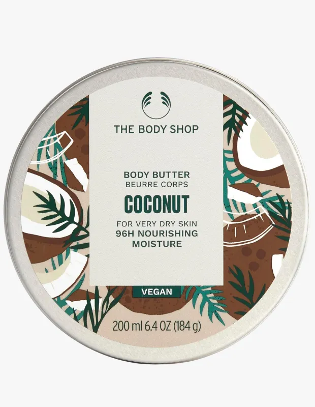The Body Shop Coconut Body Butter hindistan cevizli yoğun nemlendirici vegan vücut kremi