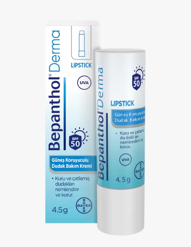 Marka Adı: Bepanthol Derma
Ürün Adı: Bepanthol Derma Güneş Koruyucu Dudak Bakım Kremi SPF 50
Ürün Cinsiyeti: Belirtilmemiş
Ürün Tipi: Dudak Bakım Kremi
Ürün Sezonsallığı: Tüm Sezon
Ürün Çeşidi: Güneş Koruyucu Dudak Balmı
Ürün Özellikleri: Bepanthol Derma Güneş Koruyucu Dudak Bakım Kremi, 4.5 gramlık pratik stick formuyla sunulmaktadır. Dudakları güneşin zararlı UVA ve UVB ışınlarına karşı SPF 50 faktörüyle yüksek düzeyde korurken, aynı zamanda kuru ve çatlamış dudakları yoğun bir şekilde nemlendirerek onarır ve besler. Bu ürün, dudakların hassas yapısını çevresel etkilere karşı güçlendirmek ve pürüzsüz bir görünüm kazandırmak için özel olarak formüle edilmiştir.
Öne Çıkan Detaylar:
- Güneşin zararlı UVA ve UVB ışınlarına karşı SPF 50 yüksek koruma
- Kuru ve çatlamış dudakları derinlemesine nemlendirme ve onarma
- Kolay uygulama sağlayan pratik stick formatında 4.5 gramlık ambalaj
Kimler Kullanıyor?: Dudaklarının hassas yapısını güneşin zararlı etkilerinden korumak isteyen, gün boyu nemli ve pürüzsüz dudaklara sahip olmayı önemseyen kişiler bu ürünü tercih edebilir. Özellikle kuru ve çatlamış dudak problemleri yaşayan, hem koruyucu hem de onarıcı bir çözüm arayan herkesin günlük bakım rutininde vazgeçilmezi olabilir. Dört mevsim dudak sağlığını düşünen ve dış etkenlere karşı etkin bir kalkan oluşturmak isteyenler için idealdir.