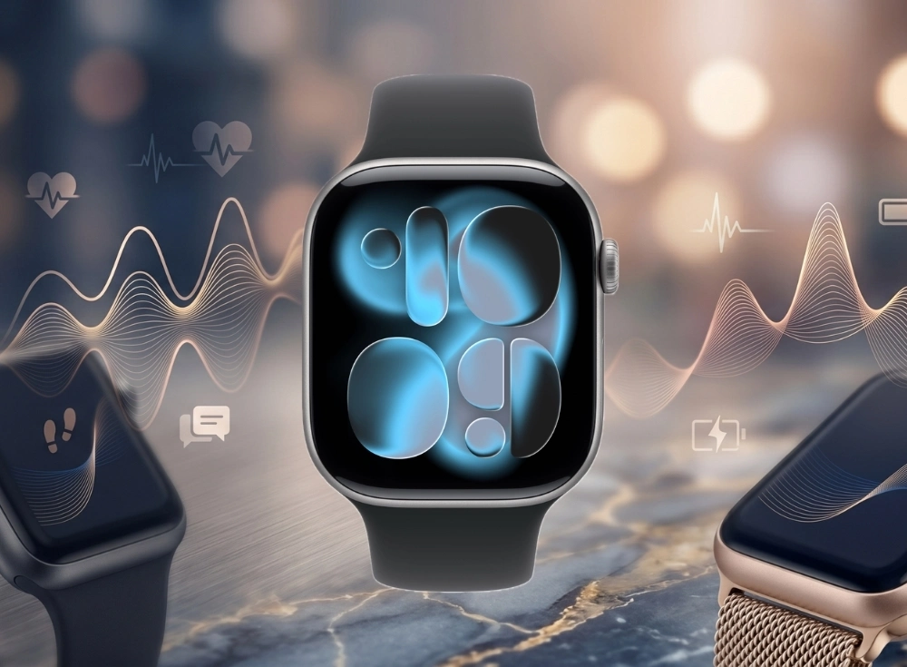 Marka Adı: Apple
Ürün Adı: Apple Watch Series 11
Ürün Cinsiyeti: Unisex
Ürün Tipi: Akıllı Saat
Ürün Sezonsallığı: Tüm Sezonlar
Ürün Çeşidi: Sağlık ve Aktivite Takip Akıllı Saati
Ürün Özellikleri: Gümüş renkli metalik kasaya ve koyu gri silikon kayışa sahip bu Apple Watch Series 11, modern ve şık tasarımıyla dikkat çekiyor. Yüksek çözünürlüklü dijital ekranı üzerinden net ve canlı görseller sunar. watchOS işletim sistemiyle güçlendirilen bu akıllı saat, EKG ölçümü, kandaki oksijen seviyesi (SpO₂) ve vücut sıcaklığı takibi gibi gelişmiş sağlık özellikleriyle kullanıcıların günlük sağlık durumunu yakından takip etmesine olanak tanır. Apple Intelligence entegrasyonu sayesinde iPhone kullanıcıları için sorunsuz bir deneyim sunarken, gelen bildirimleri, adım sayısını, kalp atış hızını ve şarj durumunu gösteren ikonlarla görsel olarak desteklenen bir arayüze sahiptir. Dayanıklı yapısı ve konforlu kayışı ile günlük kullanım için idealdir.
Öne Çıkan Detaylar:
- EKG, SpO₂ ve Vücut Sıcaklığı Takibi gibi Gelişmiş Sağlık Özellikleri
- Apple Intelligence Entegrasyonu ile iPhone Ekosistemine Sorunsuz Uyum
- Şık Metalik Kasa, Konforlu Silikon Kayış ve Premium Dijital Ekran Deneyimi
Kimler Kullanıyor?: Sağlığını ve günlük aktivitelerini modern bir teknolojiyle yakından takip etmek isteyen, Apple ekosistemiyle uyumlu bir cihaz arayan, yaşam tarzına stil ve fonksiyonellik katmayı hedefleyen bireyler için idealdir. İletişimini bileğinden yönetmek, kişisel verilerini izlemek ve şık bir aksesuar taşımak isteyen herkes bu akıllı saati tercih edebilir.