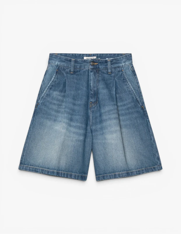 Marka Adı: Carhartt WIP
Ürün Adı: Carhartt WIP Kadın Alta Şort Used Wash Mavi
Ürün Cinsiyeti: Kadın
Ürün Tipi: Bermuda Kot Şort
Ürün Sezonsallığı: Yaz
Ürün Çeşidi: Denim Şort
Ürün Özellikleri: Used wash açık mavi tonlarında, denim kumaştan üretilen bu bermuda şort, yüksek belli kesime sahiptir. Ön kısmında dikkat çekici plili detaylar bulunur ve geniş paça yapısıyla rahat bir kullanım sunar. Kemer halkaları, fermuarlı ve düğmeli kapanış sistemi, ayrıca yanlarda bulunan derin cepler pratiklik sağlar. Paça uçları düz dikişli bir bitişe sahiptir.
Öne Çıkan Detaylar:
- Used wash açık mavi denim kumaş
- Geniş paçalı ve plili bermuda kesim
- Yüksek bel tasarımı
Kimler Kullanıyor?: Gündelik şehir şıklığını konforla birleştirmeyi seven, rahat ve modern trendleri takip eden bireyler için idealdir. Özellikle 2000'ler etkisindeki uzun kot şort trendini benimseyen, zahmetsiz ve stil sahibi kombinler oluşturmak isteyen kadınlar tarafından tercih edilebilir. Hem dinamik hem de güncel bir görünüm arayanlar için çok yönlü bir parçadır.