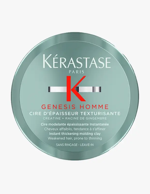 Marka Adı: Kerastase
Ürün Adı: Kerastase Erkek Genesis Homme Şekillendirici Wax
Ürün Cinsiyeti: Erkek
Ürün Tipi: Şekillendirici Wax
Ürün Sezonsallığı: Belirtilmemiş
Ürün Çeşidi: Saçı Kalınlaştıran ve Doku Veren Şekillendirici Wax
Ürün Özellikleri: Kerastase Genesis Homme şekillendirici wax, zayıflamış ve incelmeye eğilimli erkek saçları için özel olarak formüle edilmiştir. Kreatin ve Zencefil Kökü içeren bu ürün, saç tellerine anında kalınlık ve doku kazandırarak hacimli ve şekillendirilebilir bir görünüm sunar. Durulama gerektirmeyen (leave-in) yapısıyla kolay uygulama imkanı sağlar ve saça doğal bir tutuş verir.
Öne Çıkan Detaylar:
- Erkek saçlarına özel Genesis Homme serisi
- Saç tellerine anında kalınlık ve doku kazandırır
- Kreatin ve Zencefil Kökü içeren formül
Kimler Kullanıyor?: Saçlarına hacim, doku ve doğal bir görünüm kazandırmak isteyen, özellikle incelmeye eğilimli veya zayıflamış saç tellerine sahip erkekler için idealdir. Modern, dinamik ve zahmetsiz şıklığı tercih eden, saçlarında anında etki ve güçlü bir duruş arayan kişiler bu ürünü günlük rutinlerine kolayca dahil edebilirler.