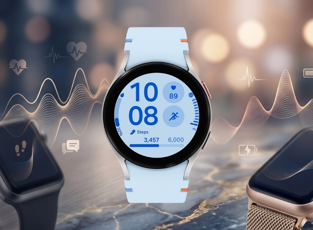 Marka Adı: Samsung
Ürün Adı: Samsung Galaxy Watch FE Akıllı Saat
Ürün Cinsiyeti: Unisex
Ürün Tipi: Akıllı Saat
Ürün Sezonsallığı: Belirtilmemiş
Ürün Çeşidi: Belirtilmemiş
Ürün Özellikleri: Bu akıllı saat, gümüş tonlarında metal bir kasaya ve açık mavi renkte, turuncu ile mavi detaylarla zenginleştirilmiş silikon bir kordona sahiptir. Yuvarlak AMOLED ekranı üzerinde dijital saat, adım sayısı, kalp atış hızı ve koşu gibi aktivite takibi verilerini net bir şekilde gösterir. Wear OS işletim sistemi ile desteklenen bu model, temel sağlık takibi ve çeşitli spor modları sunarak günlük yaşamda ve spor aktivitelerinde kullanıcılarına pratik bir deneyim sağlamayı hedefler. Modern ve minimalist tasarımıyla hem şık hem de sportif bir stile sahiptir.
Öne Çıkan Detaylar:
- Kullanıcı dostu arayüze sahip yuvarlak AMOLED ekran
- Kalp atış hızı, adım sayısı ve aktivite takibi gibi temel sağlık ve spor özellikleri
- Açık mavi silikon kordon ve gümüş renkli metal kasasıyla modern ve hafif tasarım
Kimler Kullanıyor?: Akıllı saat deneyimine uygun bütçeyle başlamak isteyen, günlük aktivitelerini ve temel sağlık verilerini takip etmeyi önemseyen herkes için idealdir. Modern ve spor giyim tarzını benimseyen, aktif yaşam tarzına sahip kişiler tarafından tercih edilebilir. Şık ve minimalist tasarımı sayesinde hem spor yaparken hem de günlük kombinlerde rahatlıkla kullanılabilir. Özellikle Android ekosistemiyle uyumlu bir giyilebilir teknoloji arayan kullanıcılar için günlük yaşamın vazgeçilmez bir parçası olacaktır.