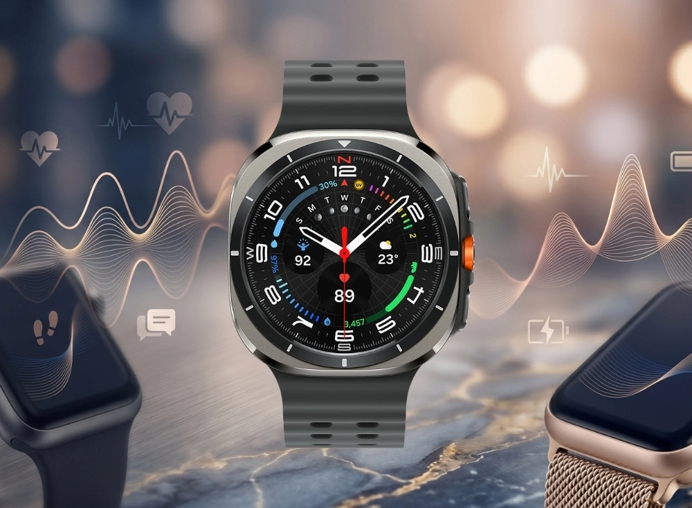 Marka Adı: Samsung
Ürün Adı: Samsung Galaxy Watch Ultra 2025 Titanyum Outdoor Akıllı Saat Siyah
Ürün Cinsiyeti: Unisex
Ürün Tipi: Akıllı Saat
Ürün Sezonsallığı: Belirtilmemiş
Ürün Çeşidi: Akıllı Kol Saati
Ürün Özellikleri: Samsung Galaxy Watch Ultra 2025, dayanıklı titanyum kasası ve nefes alabilen perforasyonlu siyah silikon kordonuyla hem şıklığı hem de sağlamlığı bir arada sunar. Yüksek parlaklıktaki renkli ekranı, kalp atış hızı, kandaki oksijen seviyesi (SpO2), vücut sıcaklığı ve adım sayısı gibi temel sağlık ve aktivite verilerini canlı grafiklerle anlık olarak gösterir. Wear OS 6 işletim sistemiyle güçlendirilmiş olup, turuncu detaylı fiziksel düğmeleri sayesinde kullanım kolaylığı sağlarken, dış mekan sporları ve zorlu koşullar için özel olarak tasarlanmış sağlam yapısıyla öne çıkar.
Öne Çıkan Detaylar:
- Dayanıklı titanyum kasa ve outdoor kullanıma uygun tasarım
- Kalp atış hızı, SpO2 ve vücut sıcaklığı gibi gelişmiş sağlık takibi özellikleri
- Yüksek parlaklıkta, detaylı ve çok renkli veri gösteren akıllı ekran
Kimler Kullanıyor?: Spor ve dış mekan aktivitelerini yaşam tarzının bir parçası haline getirmiş, dayanıklılıktan ödün vermeyen ve aynı zamanda kapsamlı sağlık takibi özelliklerine önem veren teknoloji meraklıları bu akıllı saati tercih edebilir. Özellikle Android ekosisteminde üst düzey bir deneyim arayan kullanıcılar için idealdir.