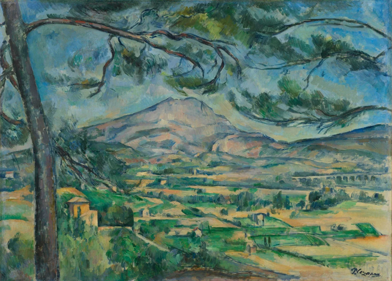 Paris'te düzenlenen bir sergide sergilenen, Paul Cézanne'a ait, ziyaretçilerin ilgisini çeken canlı renklere ve belirgin fırça darbelerine sahip bir tablo; sanatçının özgün üslubunu yansıtan bu eser, izleyicilere derin bir görsel deneyim sunuyor.