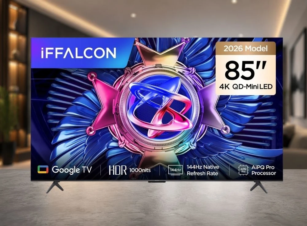 Marka Adı: iFFALCON
Ürün Adı: iFFALCON 85U95A 85 İnç 4K QD-Mini LED Akıllı Televizyon
Ürün Cinsiyeti: Belirtilmemiş
Ürün Tipi: Akıllı Televizyon
Ürün Sezonsallığı: 2026 Model
Ürün Çeşidi: Mini LED Televizyon
Ürün Özellikleri: Bu 2026 model iFFALCON akıllı televizyon, 85 inçlik geniş 4K çözünürlüklü QD-Mini LED ekranı ile ev eğlencesini üst seviyeye taşıyor. 1000 nit parlaklığa sahip HDR desteği sayesinde canlı ve gerçekçi renkler sunarken, 144Hz doğal yenileme hızı özellikle aksiyon dolu sahnelerde ve oyunlarda akıcı bir görüntü deneyimi vadediyor. Google TV işletim sistemi ile zengin uygulama ve içerik dünyasına erişim imkanı sağlayan televizyon, AiPQ Pro işlemcisi sayesinde görüntü iyileştirme konusunda da iddialı bir performans sergiliyor. Modern ve ince çerçeveli tasarımı her yaşam alanına kolayca uyum sağlar.
Öne Çıkan Detaylar:
- 85 inç genişliğinde 4K çözünürlüklü QD-Mini LED ekran teknolojisi
- Yüksek akıcılık sunan 144Hz doğal yenileme hızı ve 1000 nit HDR parlaklığı
- Kullanıcı dostu Google TV işletim sistemi ve AiPQ Pro akıllı işlemci
Kimler Kullanıyor?: Geniş ekran deneyimini en yeni görüntü teknolojileriyle birleştirmek isteyen, filmlerden spor yayınlarına ve oyunlara kadar her türlü içeriği yüksek detay ve akıcılıkta izlemeyi tercih eden kişiler bu televizyonu değerlendirebilir. Özellikle Mini LED panelin sunduğu üstün parlaklık ve kontrast performansını daha erişilebilir bir bütçeyle elde etmek isteyenler için ideal bir seçenektir. Modern akıllı TV özelliklerine ve güçlü bir işlemciye sahip, çağdaş bir ev sineması kurmak isteyen herkesin beklentilerini karşılayacak niteliktedir.