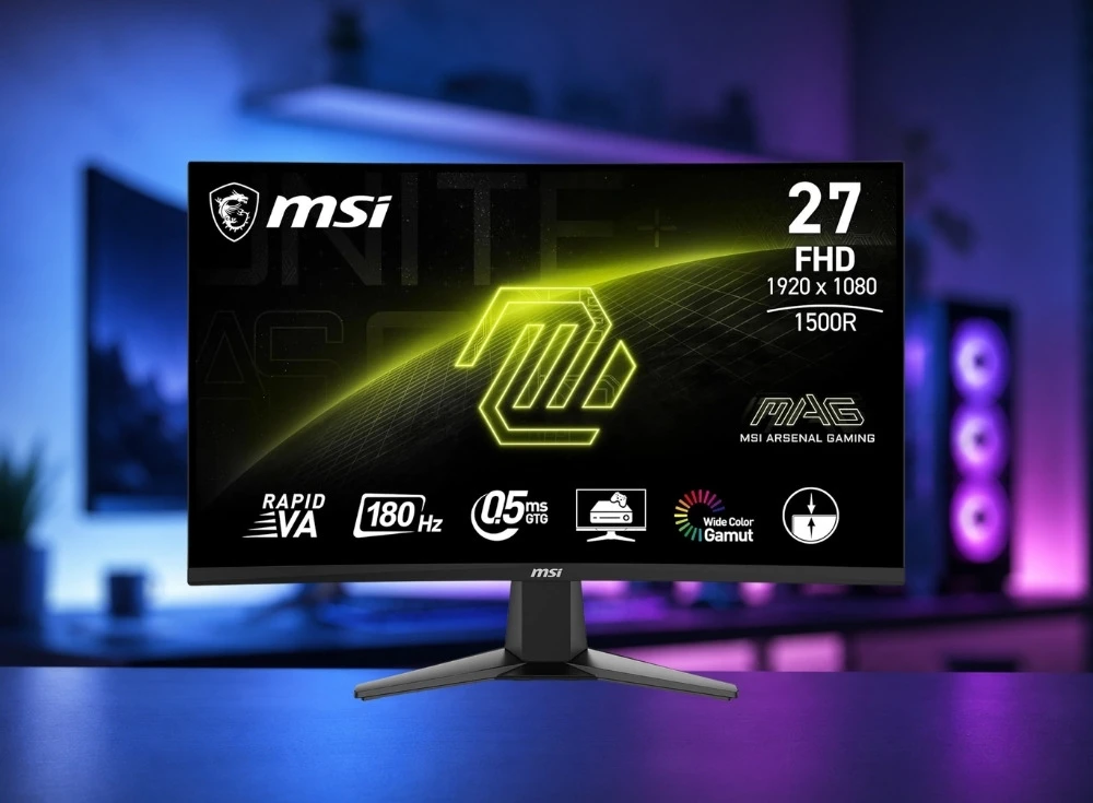 Marka Adı: MSI
Ürün Adı: MSI MAG 27C6F
Ürün Cinsiyeti: Unisex
Ürün Tipi: Gaming Monitör
Ürün Sezonsallığı: Belirtilmemiş
Ürün Çeşidi: Kavisli Monitör
Ürün Özellikleri: Bu MSI gaming monitör, 27 inç Full HD (1920x1080) çözünürlüklü kavisli ekranıyla sürükleyici bir görsel deneyim sunar. 1500R kavis değeriyle geniş görüş açısı sağlarken, Rapid VA panel teknolojisi sayesinde canlı renkler ve yüksek kontrast oranları vaat eder. 180Hz yenileme hızı ve 0.5ms GTG tepki süresi ile akıcı ve gecikmesiz oyun performansı sunarak hızlı tempolu oyunlar için idealdir. Geniş renk gamutu desteğiyle zengin ve doğru renkler sergiler. Şık siyah kasası ve ergonomik standıyla modern bir tasarıma sahiptir.
Öne Çıkan Detaylar:
- Yüksek 180Hz yenileme hızı ve 0.5ms GTG tepki süresi
- Sürükleyici 1500R kavisli 27 inç Full HD Rapid VA ekran
- Geniş renk gamutu desteği ile canlı ve gerçekçi görüntüler
Kimler Kullanıyor?: Özellikle rekabetçi oyunlarda yüksek akıcılık ve performans arayan, hızlı tepki sürelerinin önemli olduğu FPS oyuncuları için tasarlanmıştır. Bütçesini verimli kullanmak isteyen ancak görüntü kalitesi ve oyun deneyiminden ödün vermek istemeyen kullanıcılar bu monitörle ihtiyaç duydukları avantajı yakalayabilirler. Kompakt ekran boyutu sayesinde masaüstü alanını verimli değerlendirmek isteyenler de tercih edebilir.
