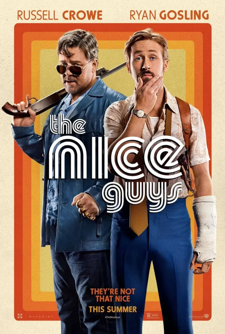 1970'lerin sıcak renkli retro fonunda, güneş gözlüklü Russell Crowe'un omuzunda tüfekle ve kolu alçılı Ryan Gosling'in takım elbiseli, bıyıklı haliyle görüldüğü İyi Adamlar filmi afişi, sinema eleştirmeni Burak Göral'ın OGGUSTO için hazırladığı film ve dizi önerileri listesine dikkat çekici bir başlangıç yapıyor.