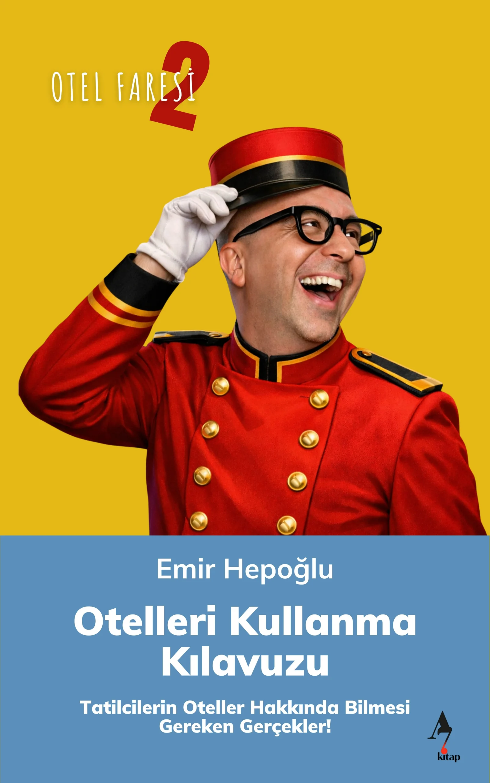 Otelcilikteki 37 yıllık deneyimini Otelleri Kullanma Kılavuzu – Otel Faresi 2 kitabında toplayan yazar Emir Hepoğlu, elindeki eserini tutarken objektife gülümseyerek, otelleri daha iyi kullanma ve iyi misafir olmanın yazılı olmayan kuralları üzerine verdiği röportajı temsil ediyor.