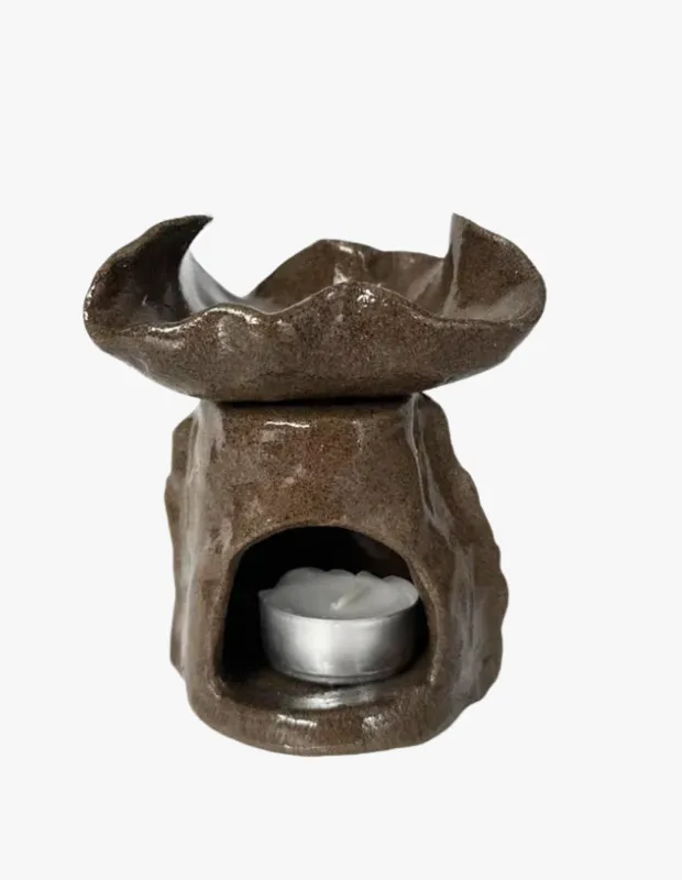 Kış dekorasyonu için Pod Studio Ceramic Acı Kahve buhurdanlık.