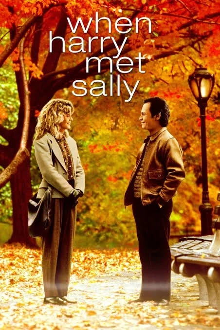 Sarı renkli arka plan üzerinde, samimi bir gülümsemeyle birbirlerine bakarken gösterilen Harry ve Sally’nin yer aldığı, romantik komedi klasiği Harry Sally ile Tanışınca filminin afişi, sinema eleştirmeninin film önerileri arasında dikkat çekiyor.