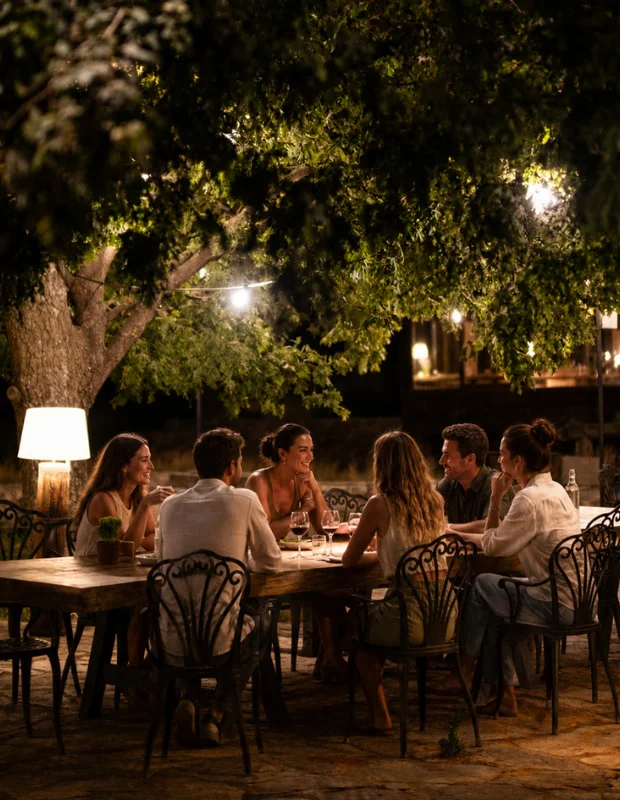 Hasat Restaurant'ın modern ve zarif ambiyansında, özenle yerleştirilmiş tabaklar, çatal bıçak takımları ve kadehlerin oluşturduğu şık bir masa düzeni, taze ve mevsimlik lezzetlerin sunulacağı unutulmaz bir yemeği bekliyor gibi görünüyor.