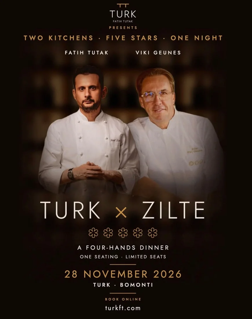 Ünlü şef Fatih Tutak'ın, modern Türk mutfağının temsilcisi ve TURK Fatih Tutak restoranının kurucusu olarak, kendine özgü stilini yansıtan bir profesyonel portresi, gastronomi dünyasındaki yenilikçi duruşunu sergiliyor.