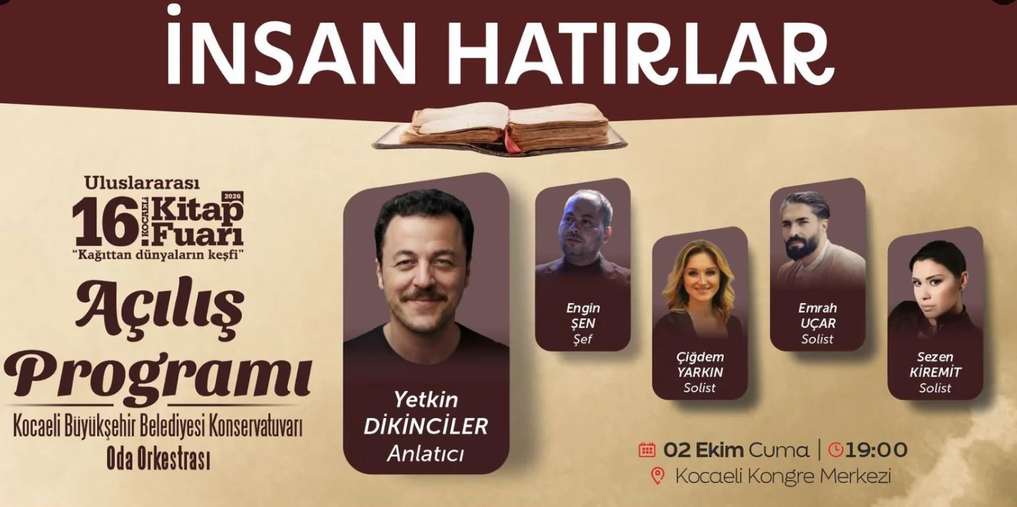 Kocaeli Kitap Fuarı açılış günü konuk listesi.